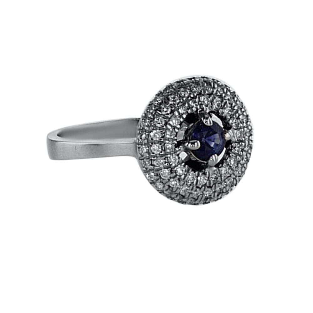 18 carat sapphire and diamond ring