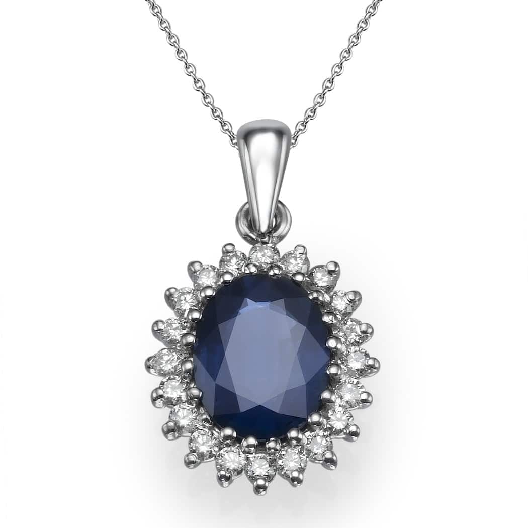 sapphire necklace h samuel