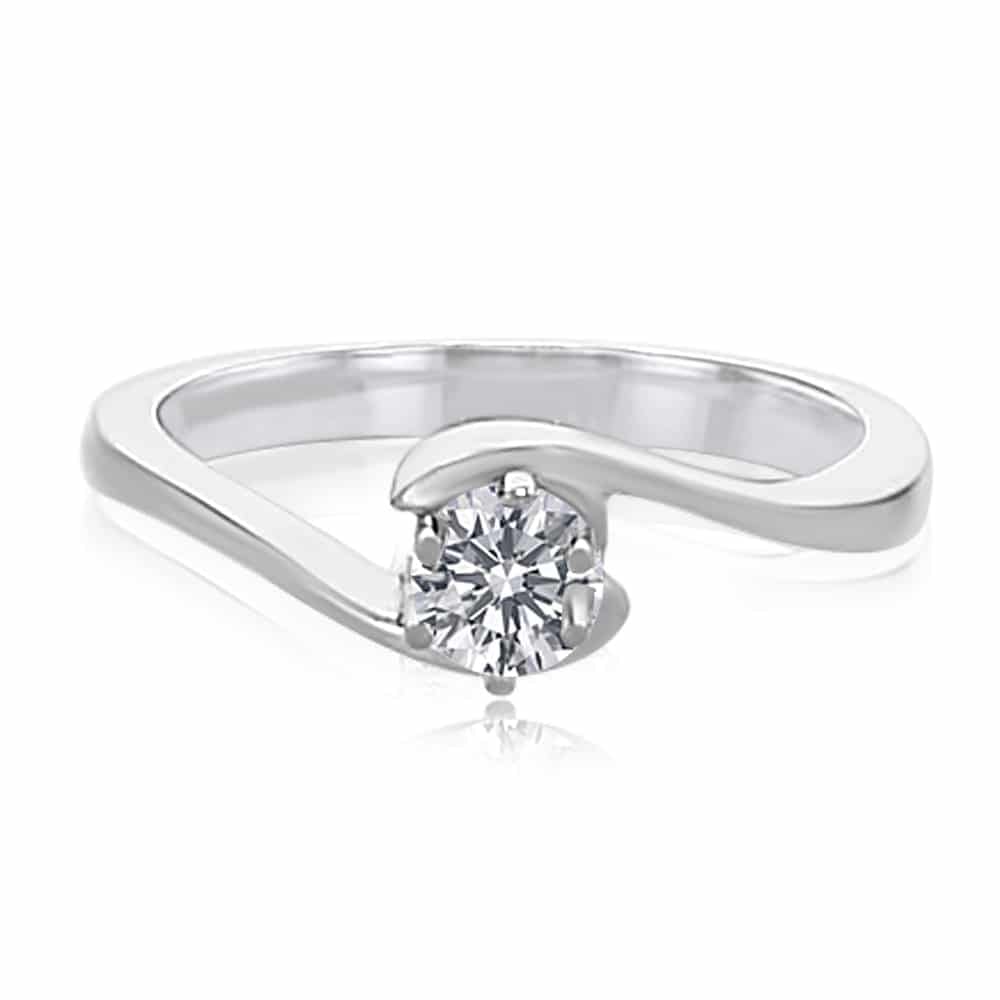 quarter carat diamond solitaire ring