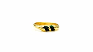 טבעת אבן אילת, זהב-צהוב 14 קראט